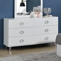 Streamdale Furniture Perse Dresser In White Finish