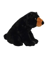 Aurora Small Black Bear Eco Nation Eco-Friendly Plush Toy Black 8.5"