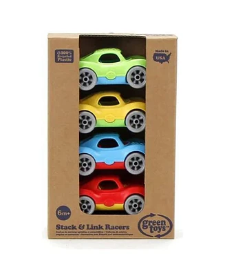 Fisher Price Green Toys Stack & Link Racers 4 Vehicle Set