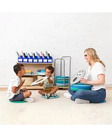 ECR4Kids SoftZone Emotion Pads with Mirror, English, Contemporary, 8-Piece