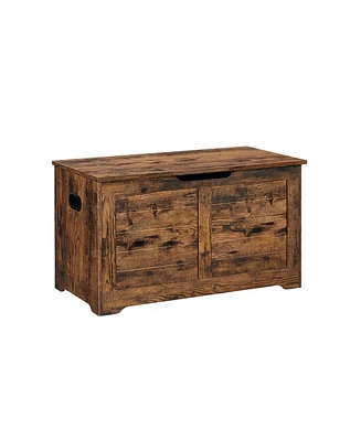 Slickblue Storage Chest, Trunk With 2 Safety Hinges, For Entryway, Bedroom