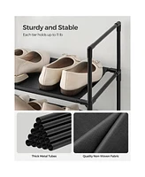 Slickblue Shoe Rack, 10 Tier Shelf, Storage Organizer, Space-saving