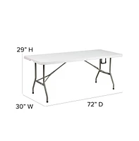 Outdoor Event/Tailgate Tent Set With Pop Up Event Canopy And Wheeled Case Bi-Fold Table Carrying Handle