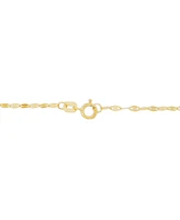 The Lovery Shimmer Heart Station Necklace 14K Gold