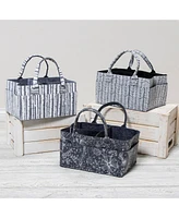 Sammy & Lou Herringbone Felt Storage Caddy by