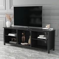 Simplie Fun Tv Stand Storage Media Console Entertainment Center, Tradition