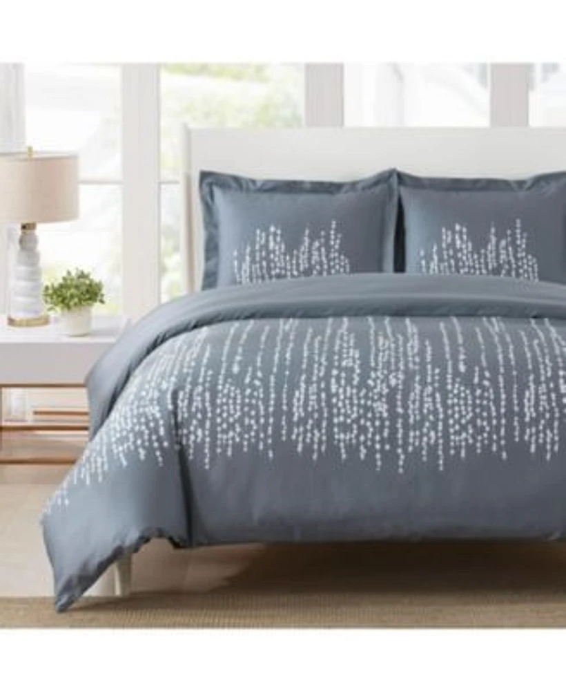 Egyptian Linens Pearla 100 Cotton Duvet Cover Set