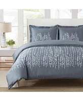 Egyptian Linens Pearla 100 Cotton Duvet Cover Set