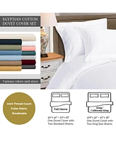 Superior Egyptian Cotton 1000 Thread Count Solid Duvet Cover Set,King/California King