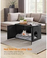 Slickblue Cat Litter Box Enclosure with Removable Divider