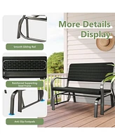 Vebreda Sugift Outdoor Patio Steel Swing Bench Loveseat