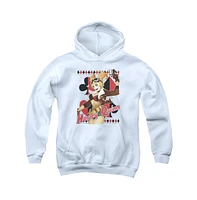 Justice League Boys of America Youth Harley Bombshetll Pull Over Hoodie / Hooded Sweatshirt