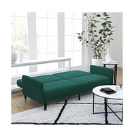 Merrick Lane Pavan Mid Century Modern Split-Back Sofa Futon With 3 Recline Positions