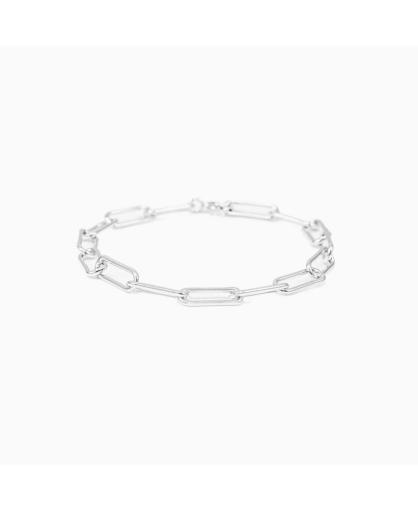 Bearfruit Jewelry Sterling Silver Amelia Chain Statement Bracelet