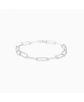 Bearfruit Jewelry Sterling Silver Amelia Chain Statement Bracelet