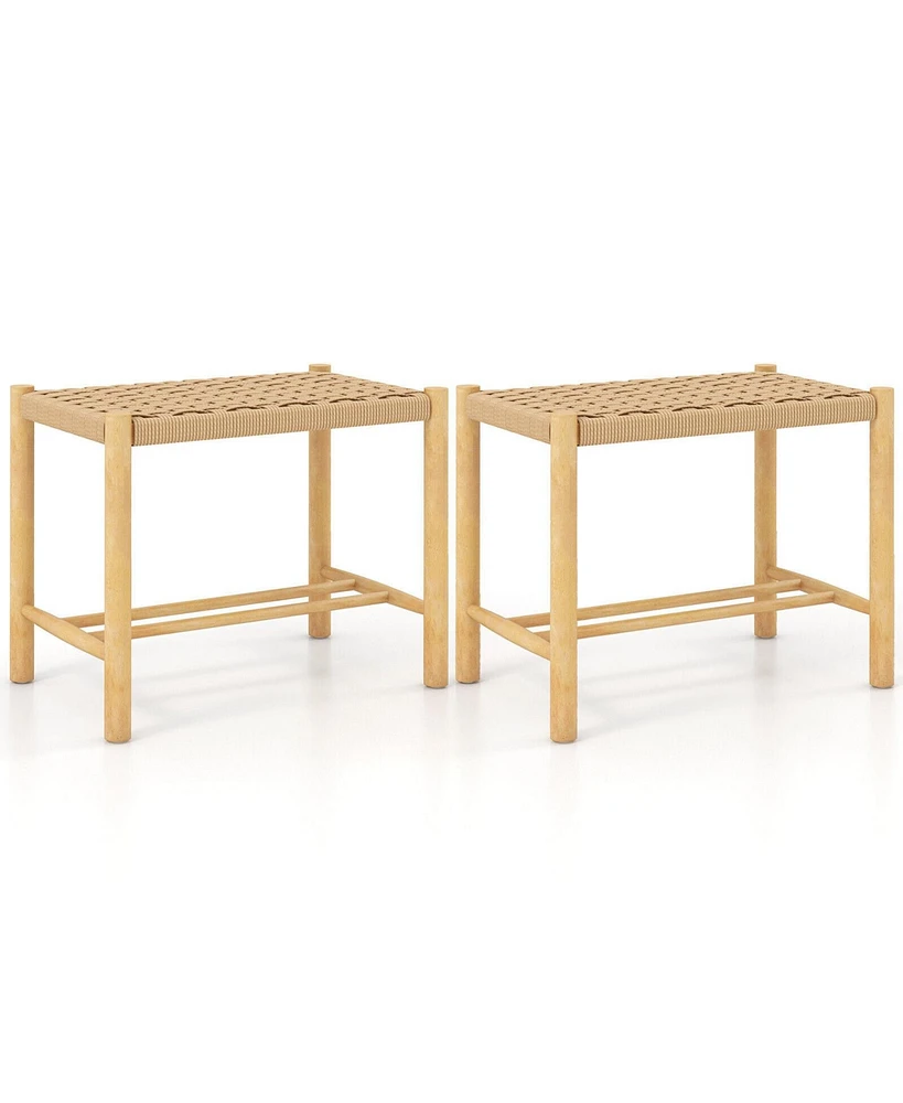 Sugift 18 Inch Dining Stool Set of 2