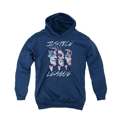 Justice League Boys of America Youth For Pull Over Hoodie / Hooded Sweatshirt