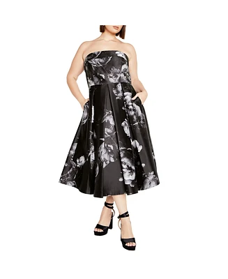 City Chic Plus Size Tiffany Bloom Dress