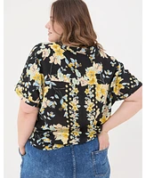 FatFace Plus Cali Citrus Floral Shirt