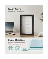 Slickblue Deep Memory Display Case For Desk Wall Decor With Wood Push Pins