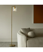 Brightech Elizabeth 66" Led Contemporary Floor Lamp with Glass Shade