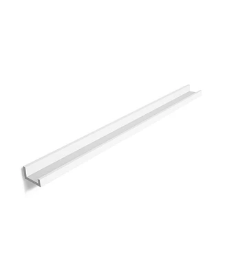 Slickblue Wall Shelf Floating Picture Shelving Ledge 46-inch Long, for picture frames and books, Modern Design