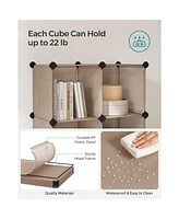 Slickblue 16 Cube Closet Organizers And Storage, Clothes Storage Organizer For Wardrobe