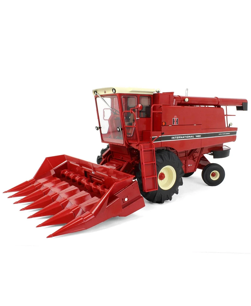 Ertl International Combine with Corn & Grain Head, Case Ih Prestige Select