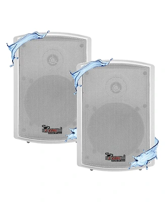 5 Core Outdoor In Wall Speaker 5.25 inch 2 Way 40W Rms In-Ceiling Stereo Speakers 2 Piece - Wst White 2 Pcs