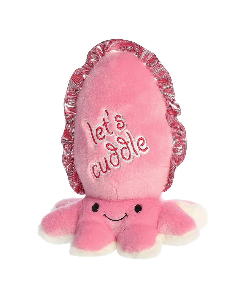 Aurora Medium Let's Cuddle Cuttlefish Just Sayin' Witty Plush Toy Pink 10"