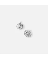 sanctuaire Filigree Stud Earrings Silver