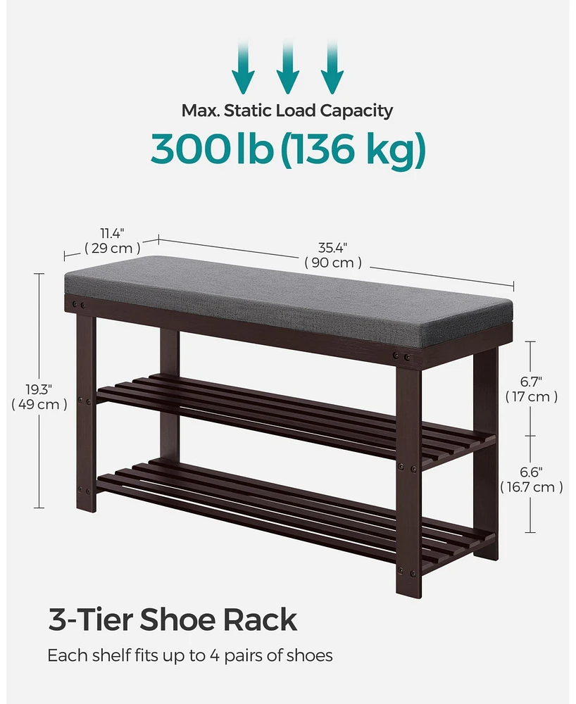 Slickblue 2-tier Shoe Rack, Stable Organizer For Entryway, Living Room