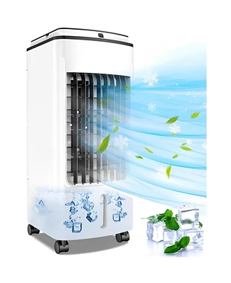 Sugift Portable Evaporative Air Cooler Fan Humidifier with Led Display and Remote Control