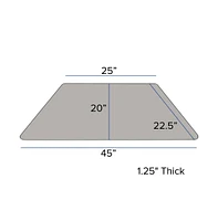 Emma+Oliver 22.5X45 Trapezoid Hp Laminate Preschool Activity Table