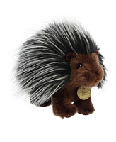 Aurora Medium Porcupine Miyoni Realistic Plush Toy Black 10"