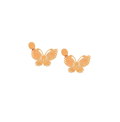 Sohi Women's Butterfly Drop Earrings