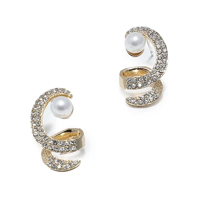 Sohi Women's Twisted Drop Earrings