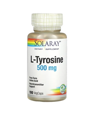 Solaray L-Tyrosine 500 mg - 100 VegCaps - Assorted Pre