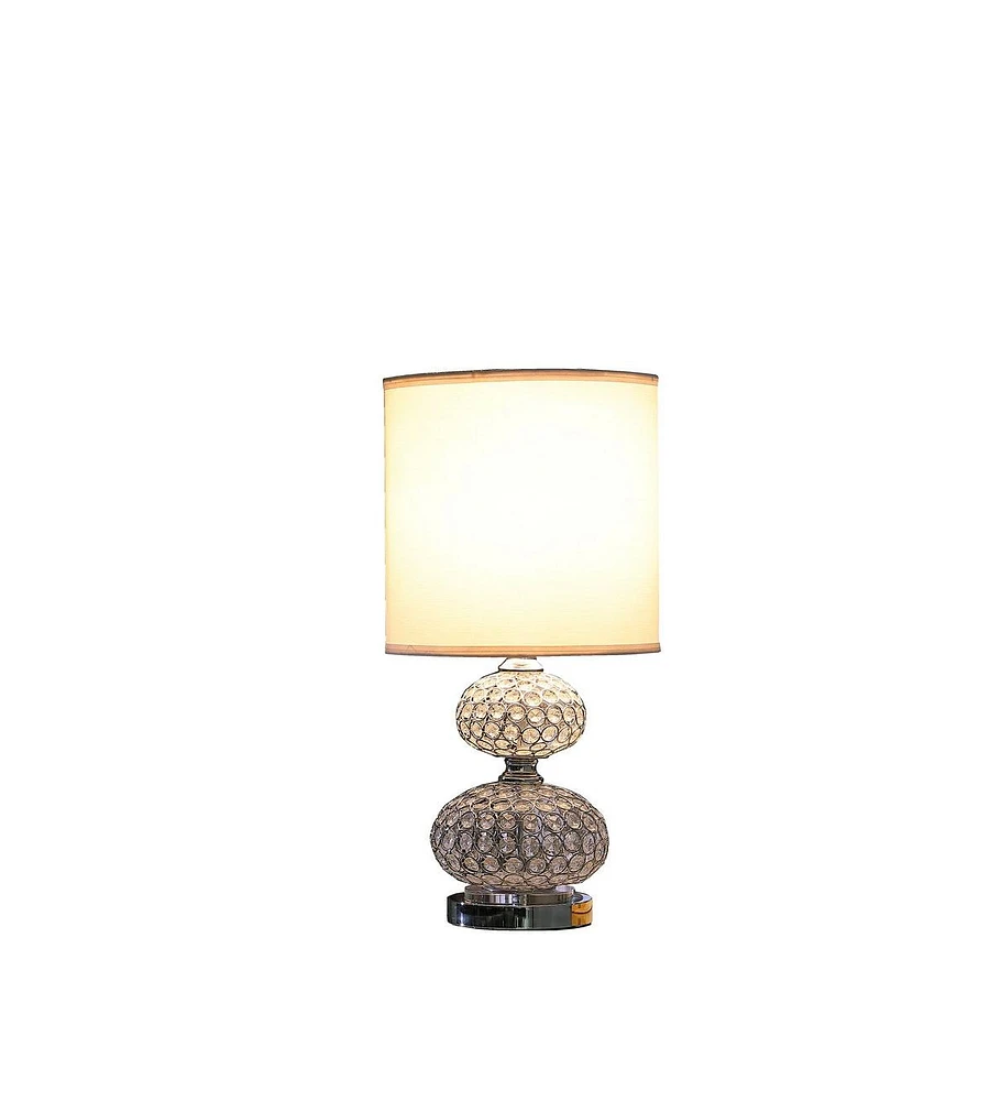 Streamdale Furniture 24" Mod Crystal Inspired Retro Table Lamp