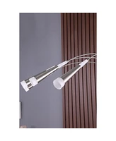 Streamdale Furniture 72" Kiery 4 Arm Aluminum Led Arc Floor Lamp