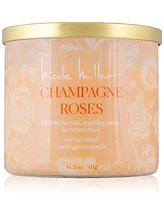 Nicole Miller Champagne & Roses Candle, 14.5 oz.