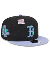 New Era Men's Black/Purple Boston Red Sox Grape Big League Chew Flavor Pack 9FIFTY Snapback Hat