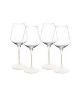 Villeroy Boch Manufacture Rock Blanc White Wine Glasses, Set of 4