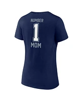 Fanatics Women's Navy Dallas Cowboys Plus Mother's Day 1 Mom V-Neck T-Shirt