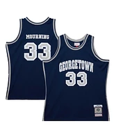 Mitchell & Ness Men's Alonzo Mourning Navy Georgetown Hoyas 1991/92 Swingman Player Jersey