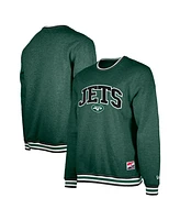 New Era Men's Green York Jets Pullover Sweatshirt