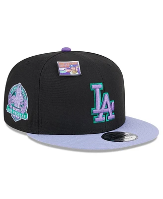 New Era Men's Black/Purple Los Angeles Dodgers Grape Big League Chew Flavor Pack 9FIFTY Snapback Hat