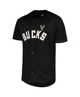 Fanatics Men's Black Milwaukee Bucks Pop Baseball Jersey