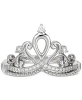 Diamond Princess Tiara Ring (1/10 ct. t.w.) in Sterling Silver