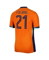 Nike Men's Frenkie de Jong Orange Netherlands National Team 2024 Home Authentic Jersey